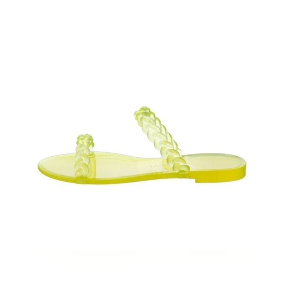 Stuart Weitzman Braida Sawyer Jelly Sandals, Women's sz 10, Yellow. - Picture 1 of 7
